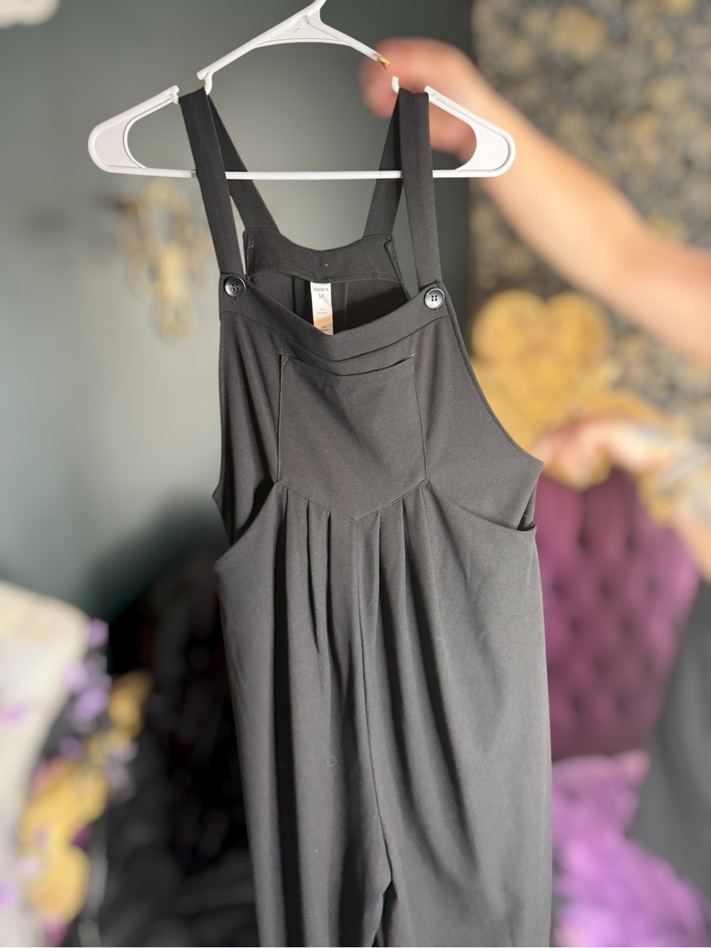 HALARA Black Jumpsuit Overalls